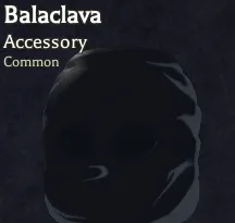 Balaclava accessory in Bizarre Lineage