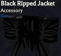 Black Ripped Jacket rare Body accessory in Bizarre Lineage