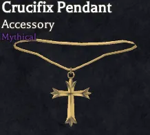 Crucifix Pendant mythical accessory from DIO Raid in Bizarre Lineage
