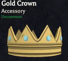 Gold Crown accessory in Bizarre Lineage