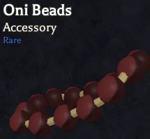 Oni Beads rare accessory in Bizarre Lineage