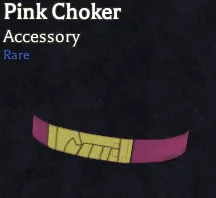 Pink Choker rare accessory in Bizarre Lineage