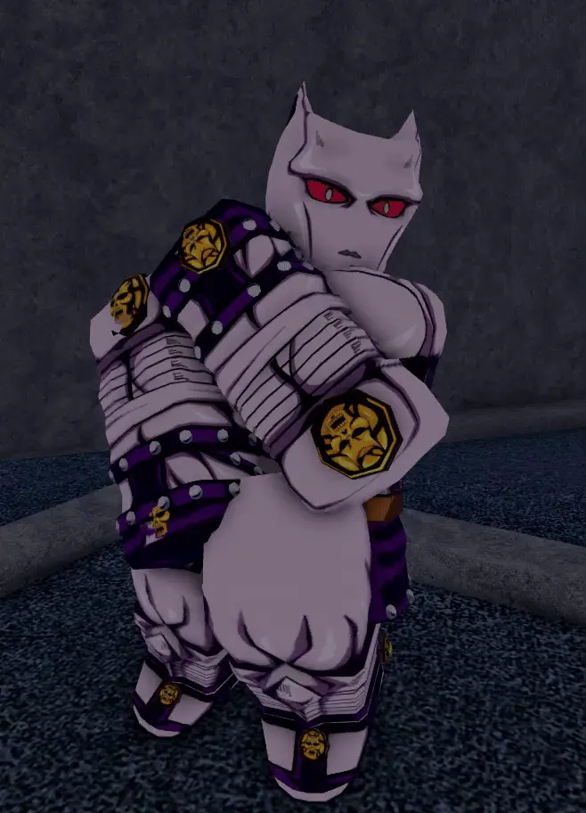 Killer Queen idle animation in Bizarre Lineage