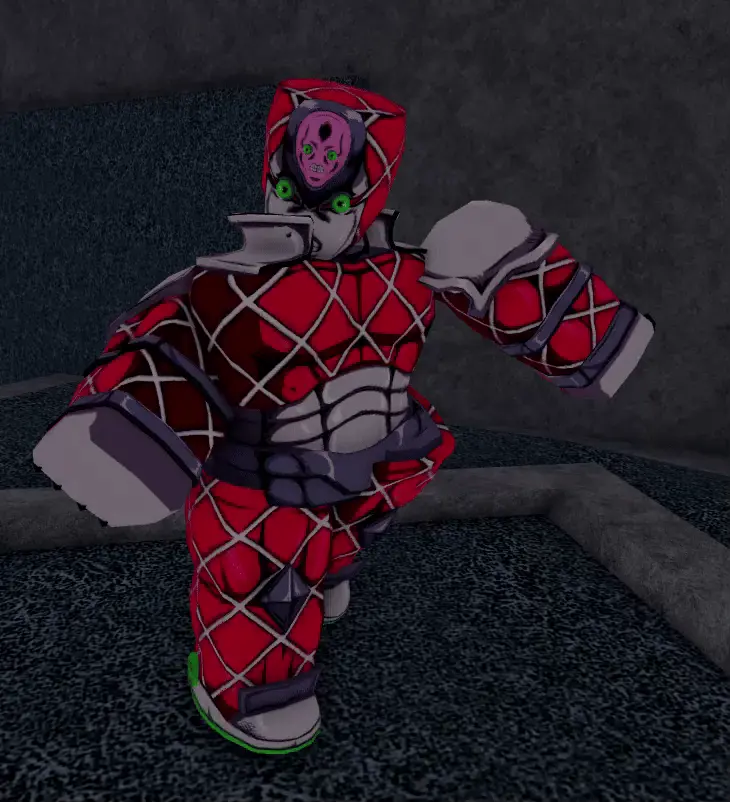 King Crimson idle animation in Bizarre Lineage